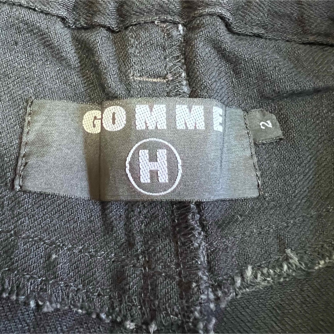 希少★GOMME HOMME ゴム オム バギーパンツ ブラック ワイドパンツ435裾幅