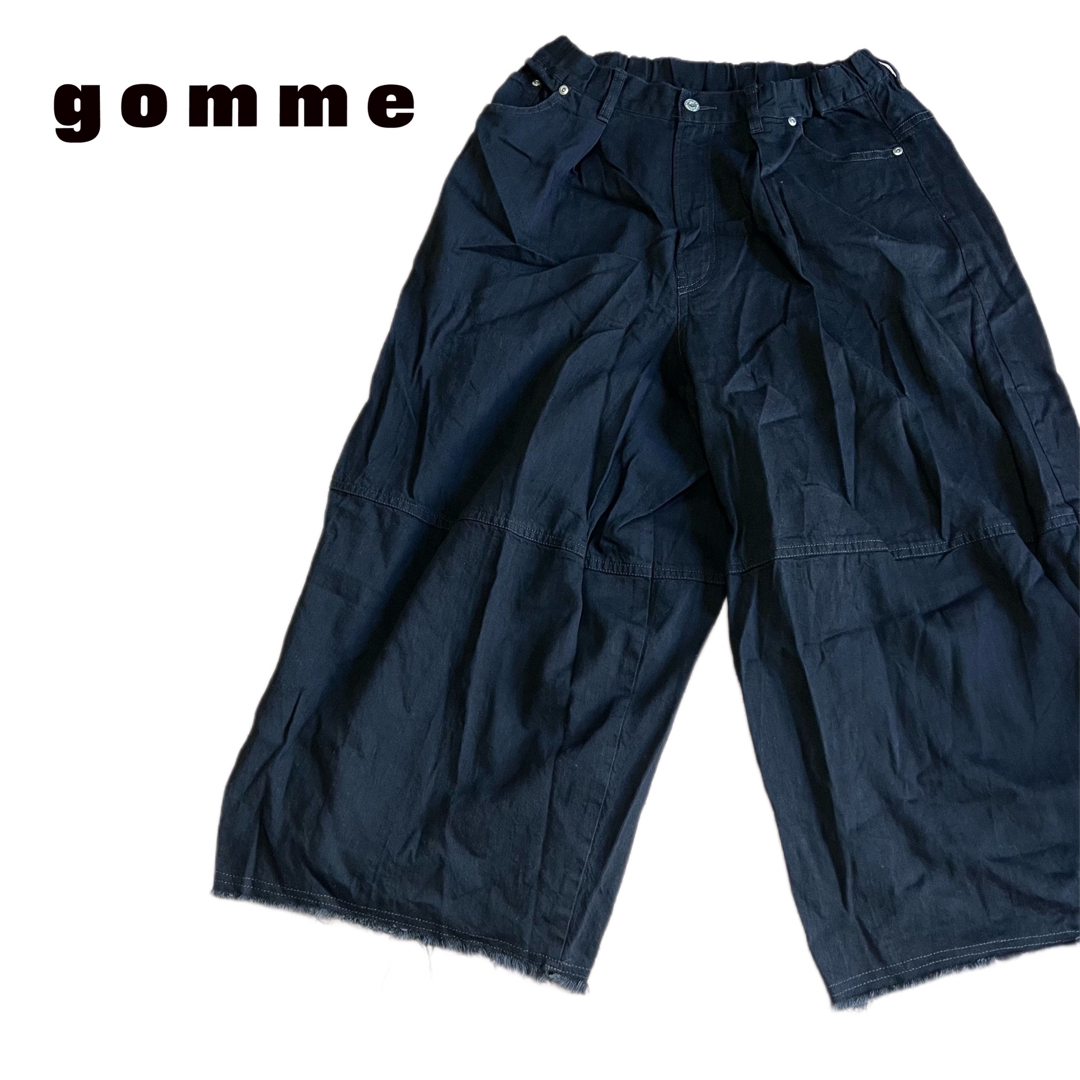 希少★GOMME HOMME ゴム オム バギーパンツ ブラック ワイドパンツ435裾幅