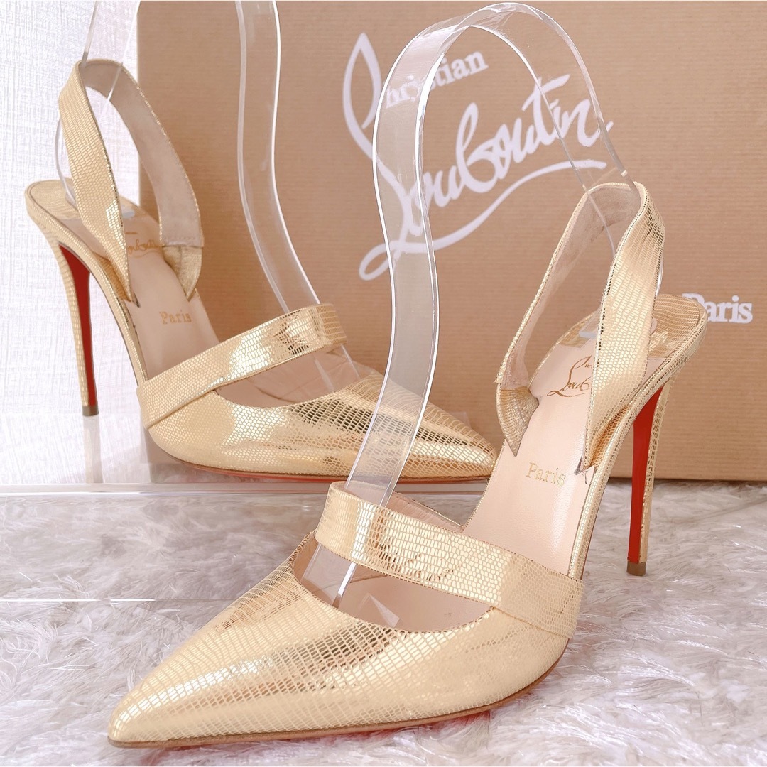 Christian Louboutin - ルブタン ストラップ ポイントトゥ ハイヒール