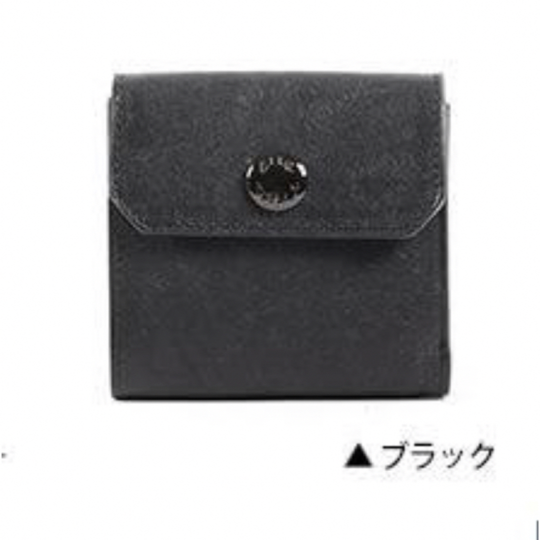 ビアベリー　ハッチバック コンパクト財布 財布 二つ折り財布ブラック(ブエプロ)