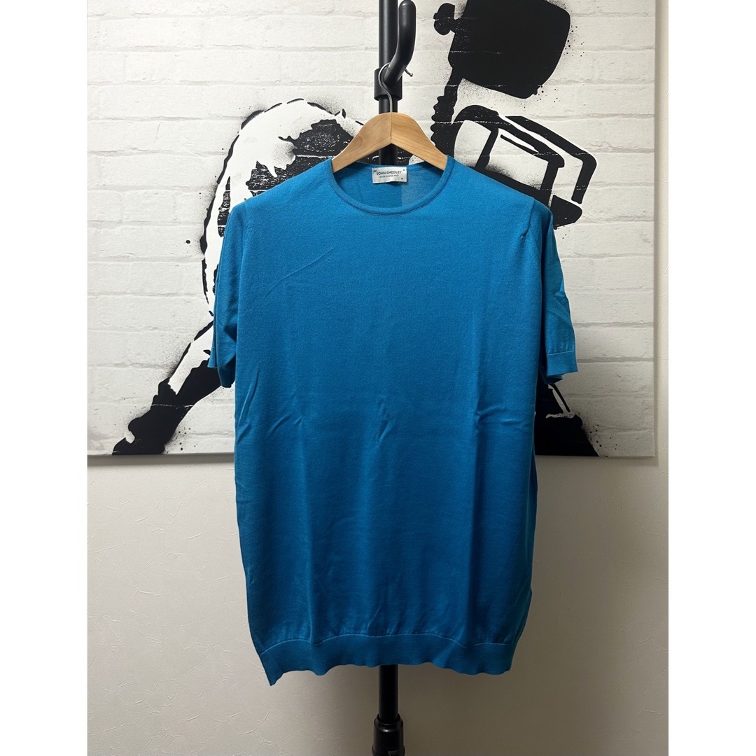 JOHN SMEDLEY(ジョンスメドレー)のJOHN SMEDLEY ジョンスメドレー30ゲージクルーネックニット　ベルデン メンズのトップス(Tシャツ/カットソー(半袖/袖なし))の商品写真