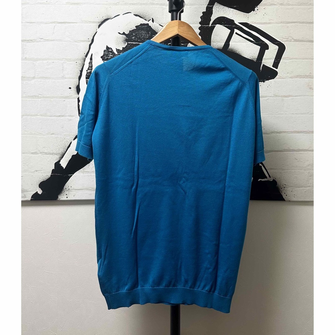 JOHN SMEDLEY(ジョンスメドレー)のJOHN SMEDLEY ジョンスメドレー30ゲージクルーネックニット　ベルデン メンズのトップス(Tシャツ/カットソー(半袖/袖なし))の商品写真