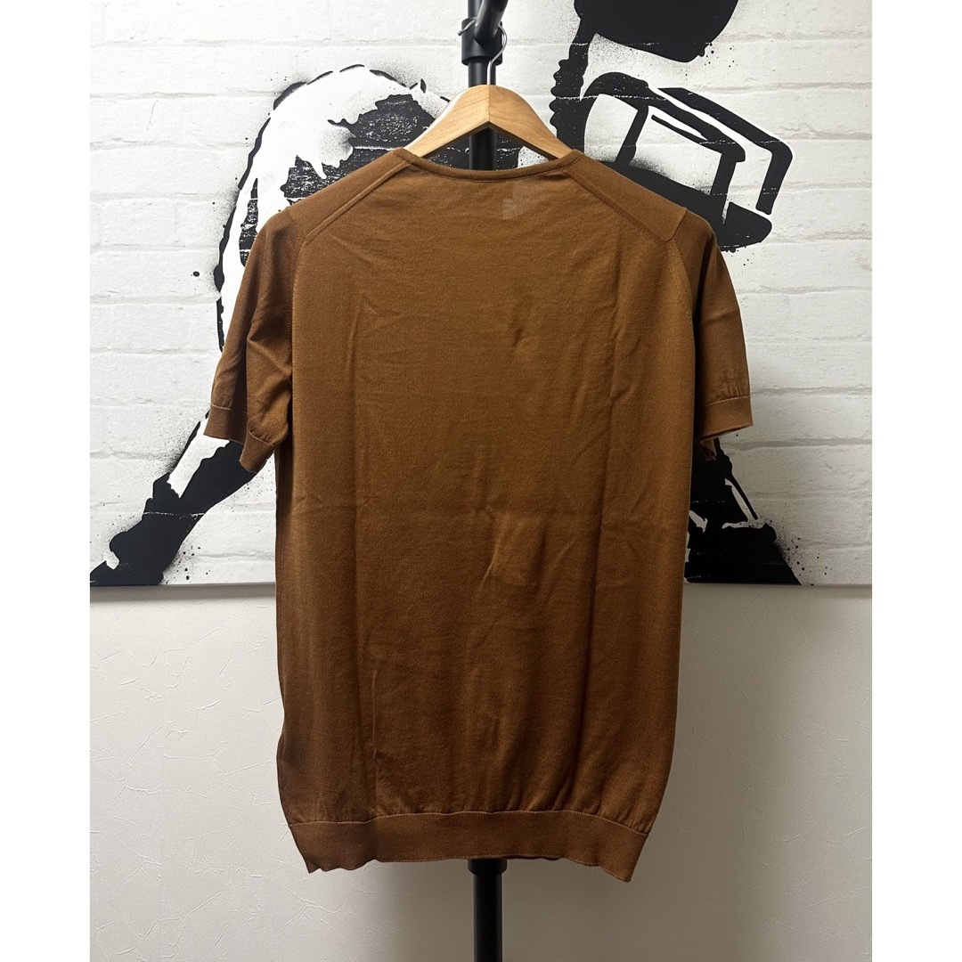 JOHN SMEDLEY(ジョンスメドレー)のJOHN SMEDLEY ジョンスメドレー　30ゲージクルーネックニットベルデン メンズのトップス(Tシャツ/カットソー(半袖/袖なし))の商品写真