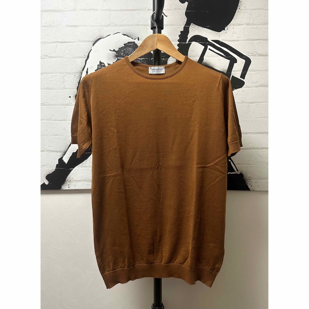 JOHN SMEDLEY(ジョンスメドレー)のJOHN SMEDLEY ジョンスメドレー　30ゲージクルーネックニットベルデン メンズのトップス(Tシャツ/カットソー(半袖/袖なし))の商品写真