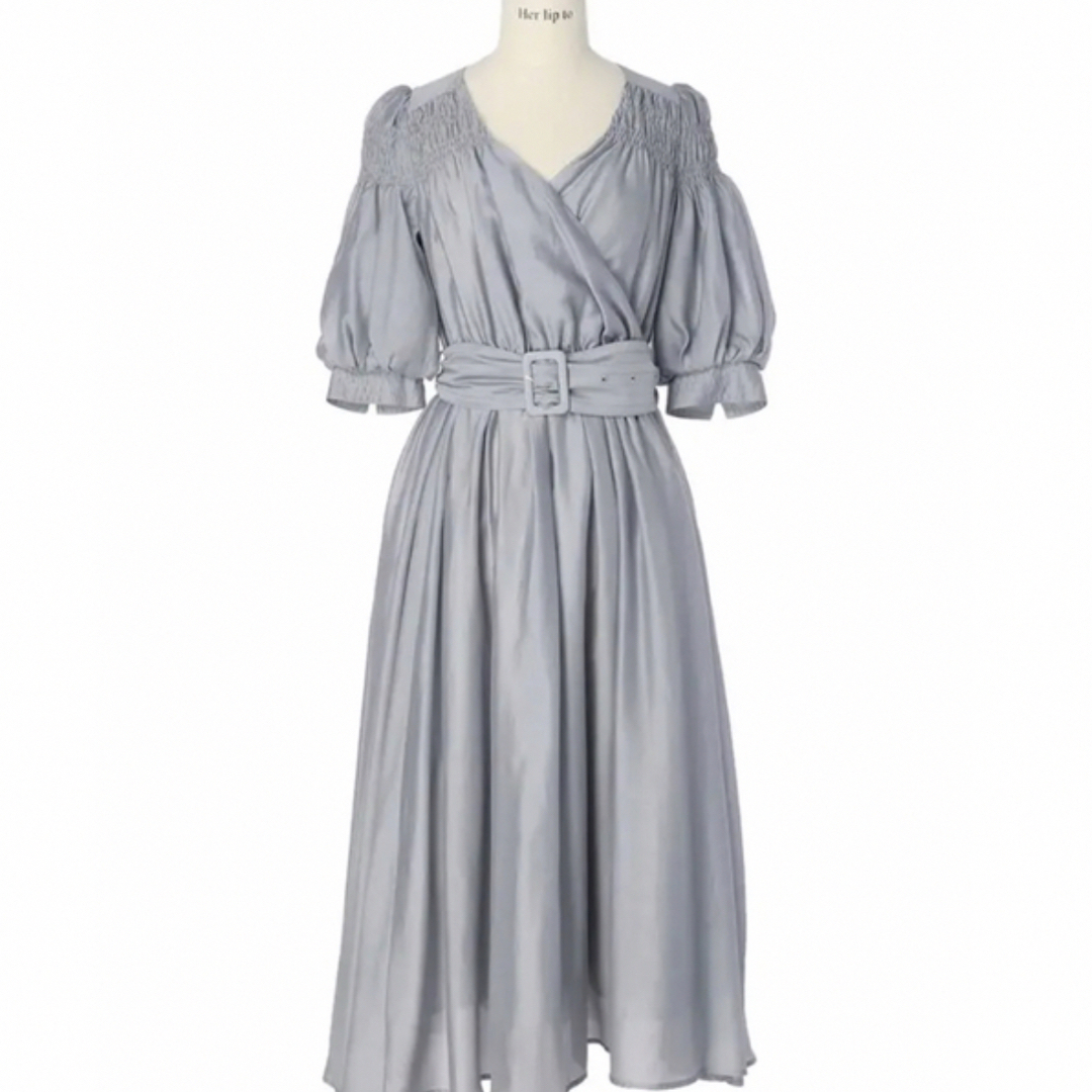 Airy Volume Sleeve Dress