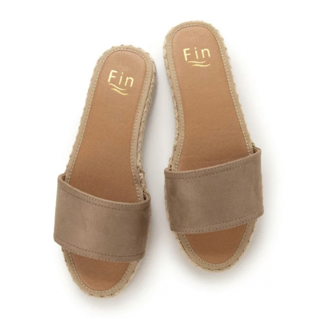 Fin(フィン)のフィン(Fin) ジュートフラットサンダル Lサイズ レディースの靴/シューズ(サンダル)の商品写真