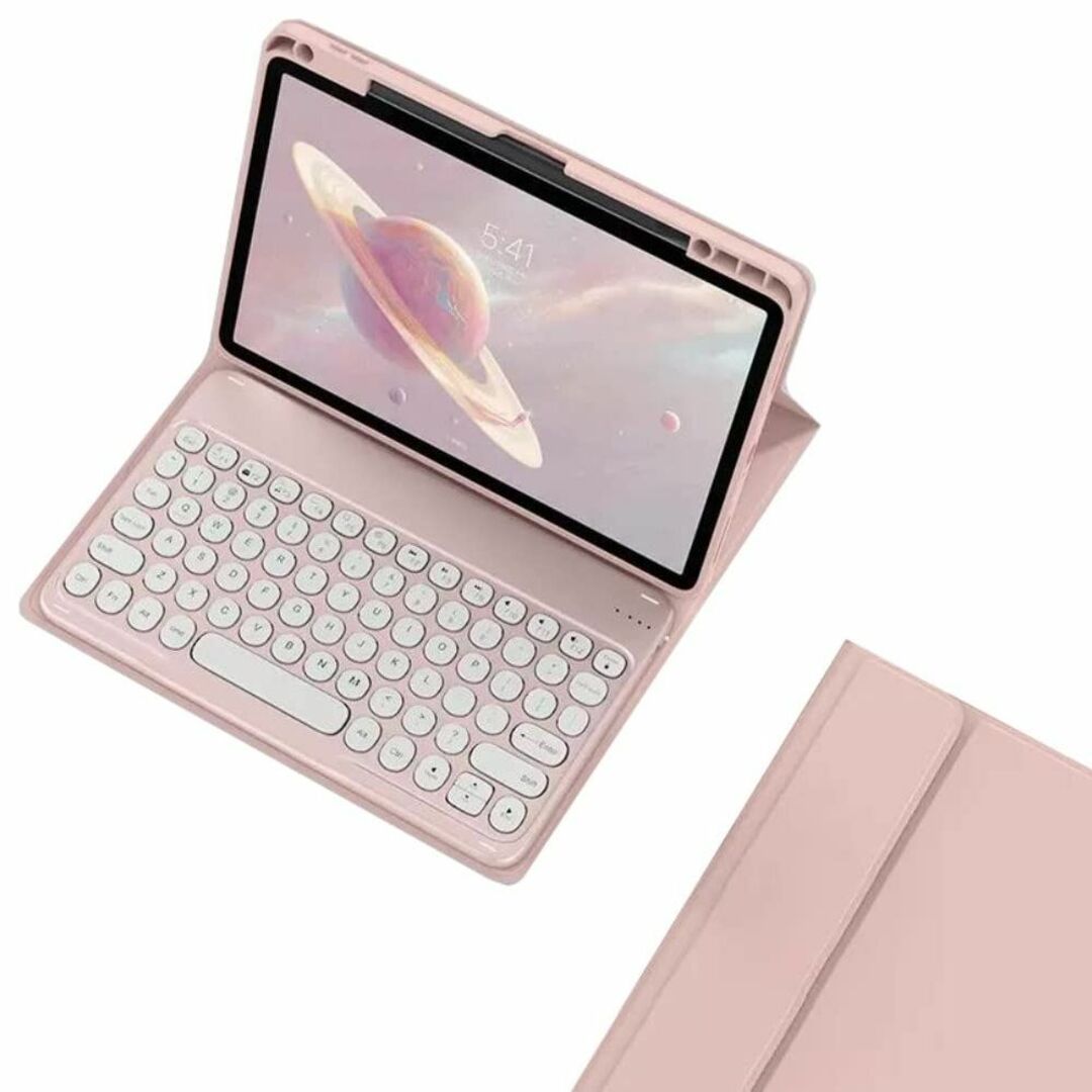 【色: ピンク】丸いキー iPad 9 iPad 8 iPad 7 iPad 1