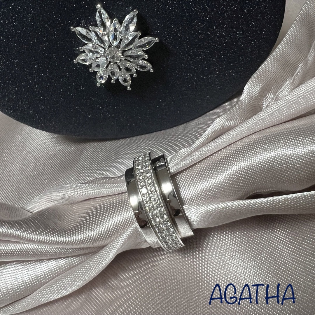 AGATHA(アガタ)の専用ʕ•ᴥ•ʔ未使用　AGATHA アガタ リング AG925  #15 レディースのアクセサリー(リング(指輪))の商品写真