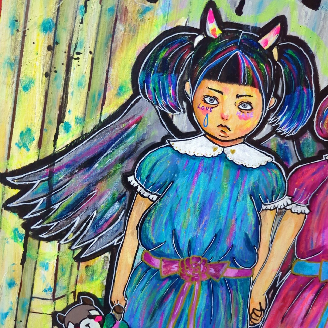 2023年製作/原画】SISTERS(F10号) 現代アート 絵画