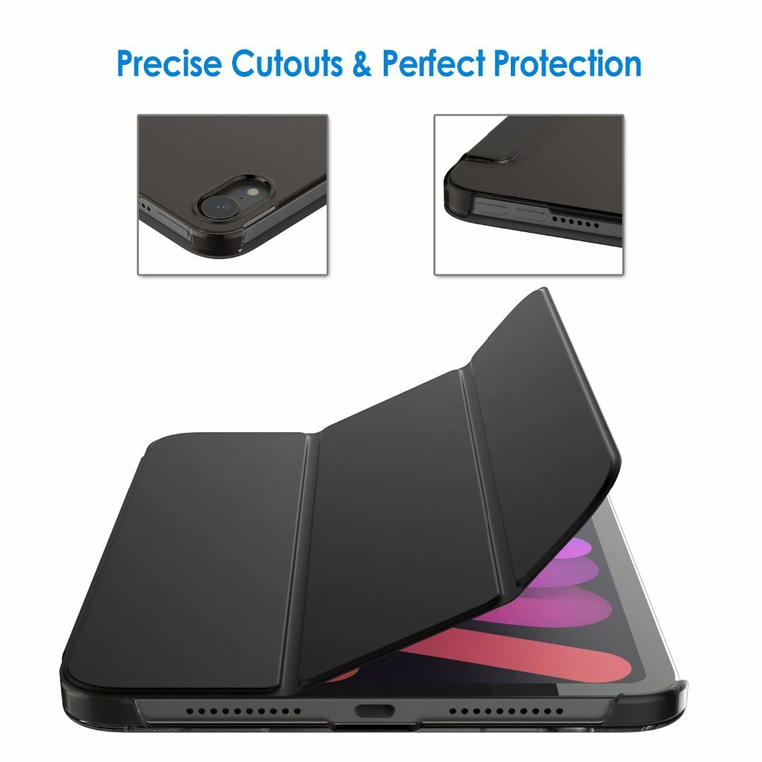 【色: ブラック】JEDirect iPad Mini 6 ケース（8.3インチ