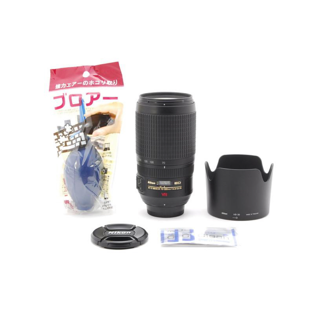 Nikon(ニコン)の❤️ド迫力300mm超望遠！手ぶれ補正★ニコン AF-S 70-300mm❤️ スマホ/家電/カメラのカメラ(レンズ(ズーム))の商品写真