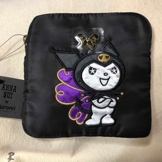 アナスイ(ANNA SUI)のANNA SUI✖️クロミ　ポーチ　ブラック　新品(ポーチ)