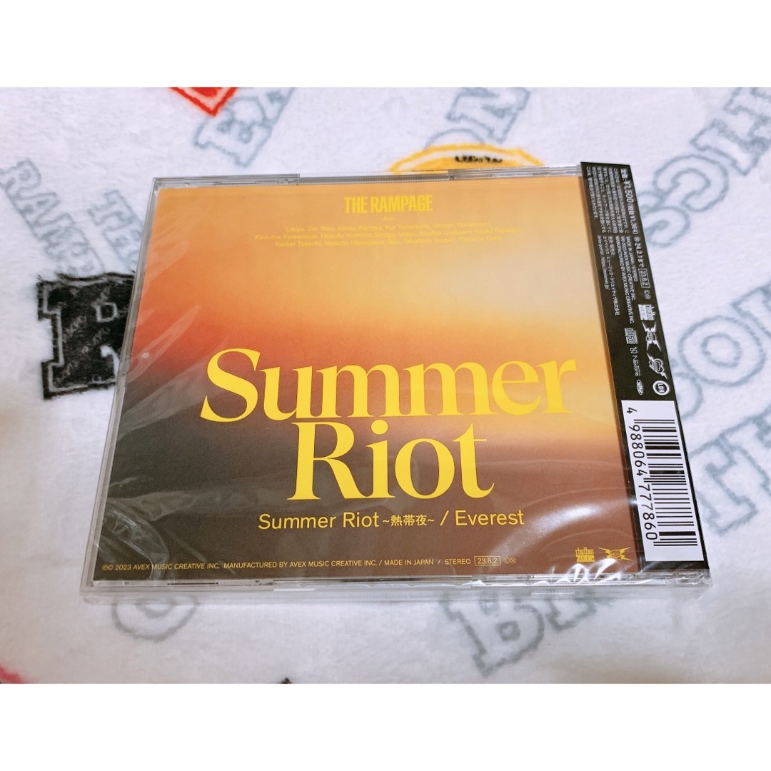 THE RAMPAGE(ザランページ)のSummer Riot ～熱帯夜～/Everest (CD ONLY) ① エンタメ/ホビーのCD(ポップス/ロック(邦楽))の商品写真