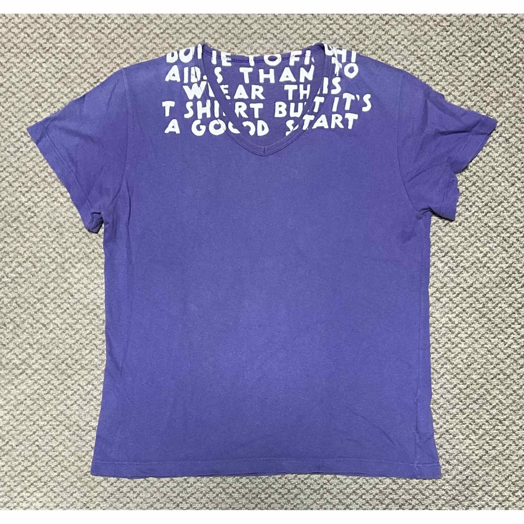 【★希少★ここのえ期★メンズM】マルタンマルジェラ エイズ 黒 × 紫 Tシャツ