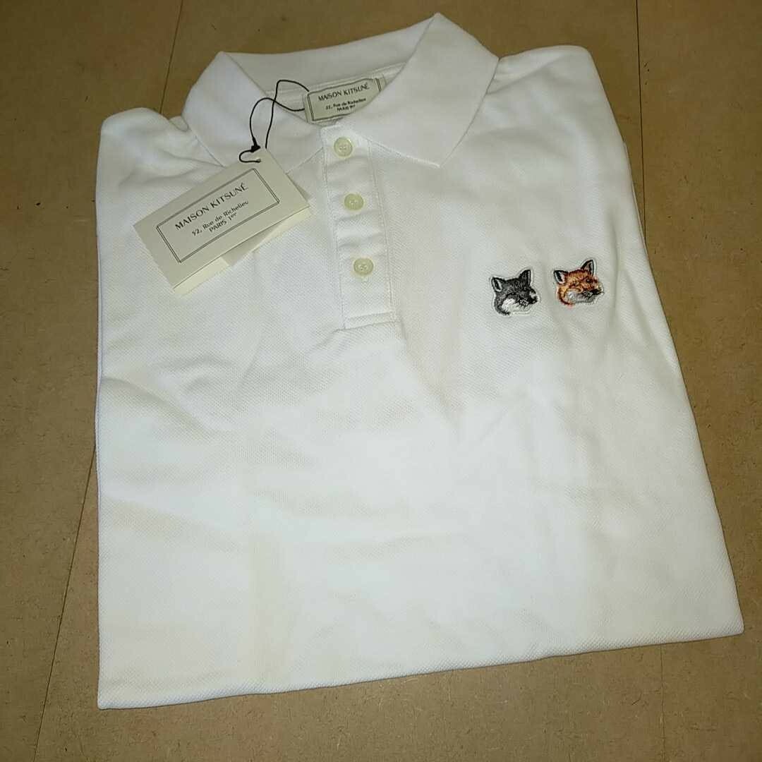 MAISON KITSUNE' - 新品未使用 XS メゾンキツネ ダブルフォックス 半袖 ... 新品未使用 XS メゾンキツネ ダブルフォックス 半袖 ポロシャツ/ホワイト