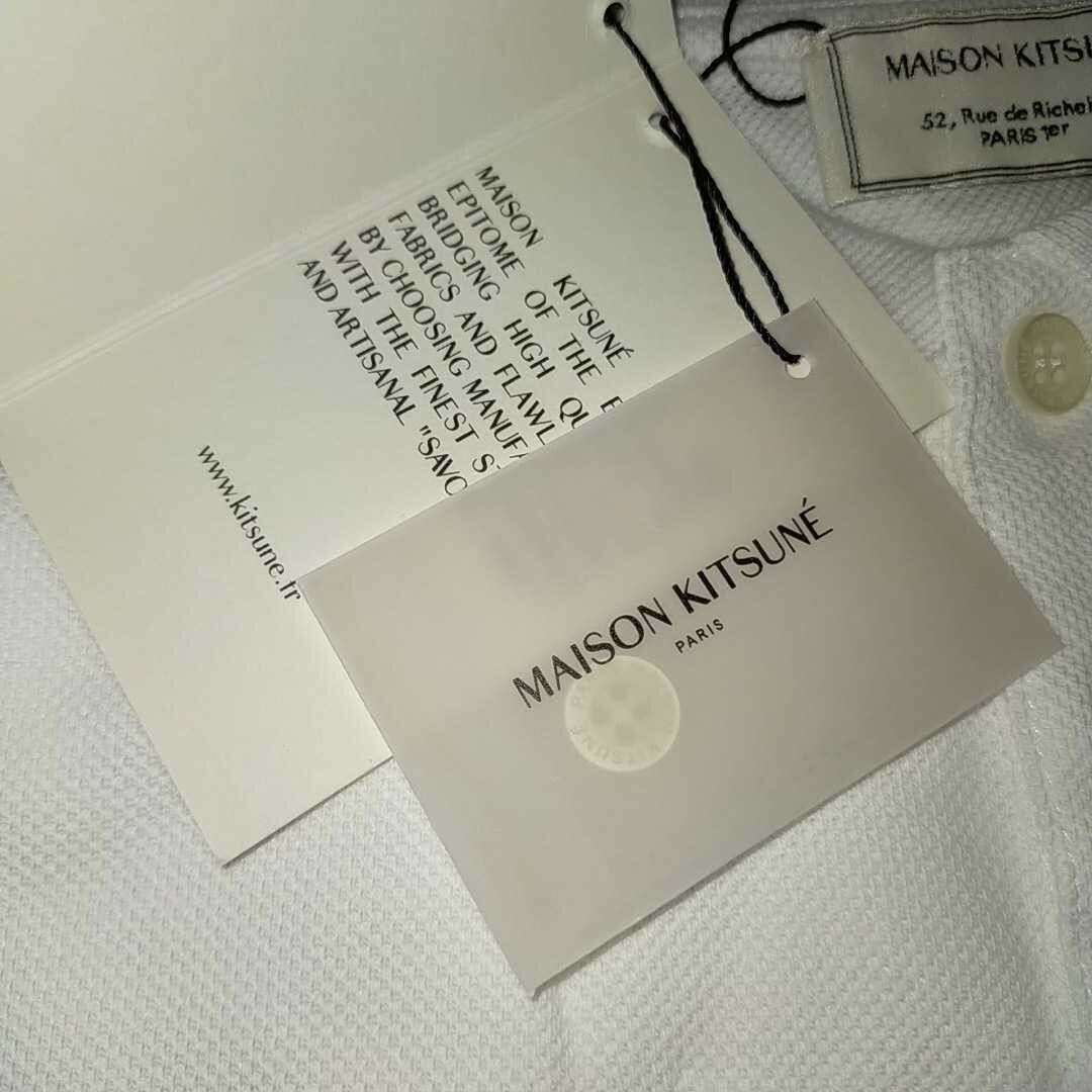MAISON KITSUNE' - 新品未使用 XS メゾンキツネ ダブルフォックス 半袖 ... 新品未使用 XS メゾンキツネ ダブルフォックス 半袖 ポロシャツ/ホワイト