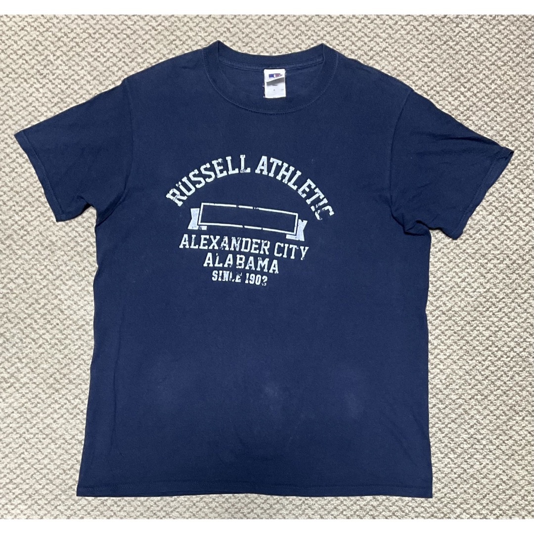 ラッセル　カレッジTシャツ　ビンテージ加工