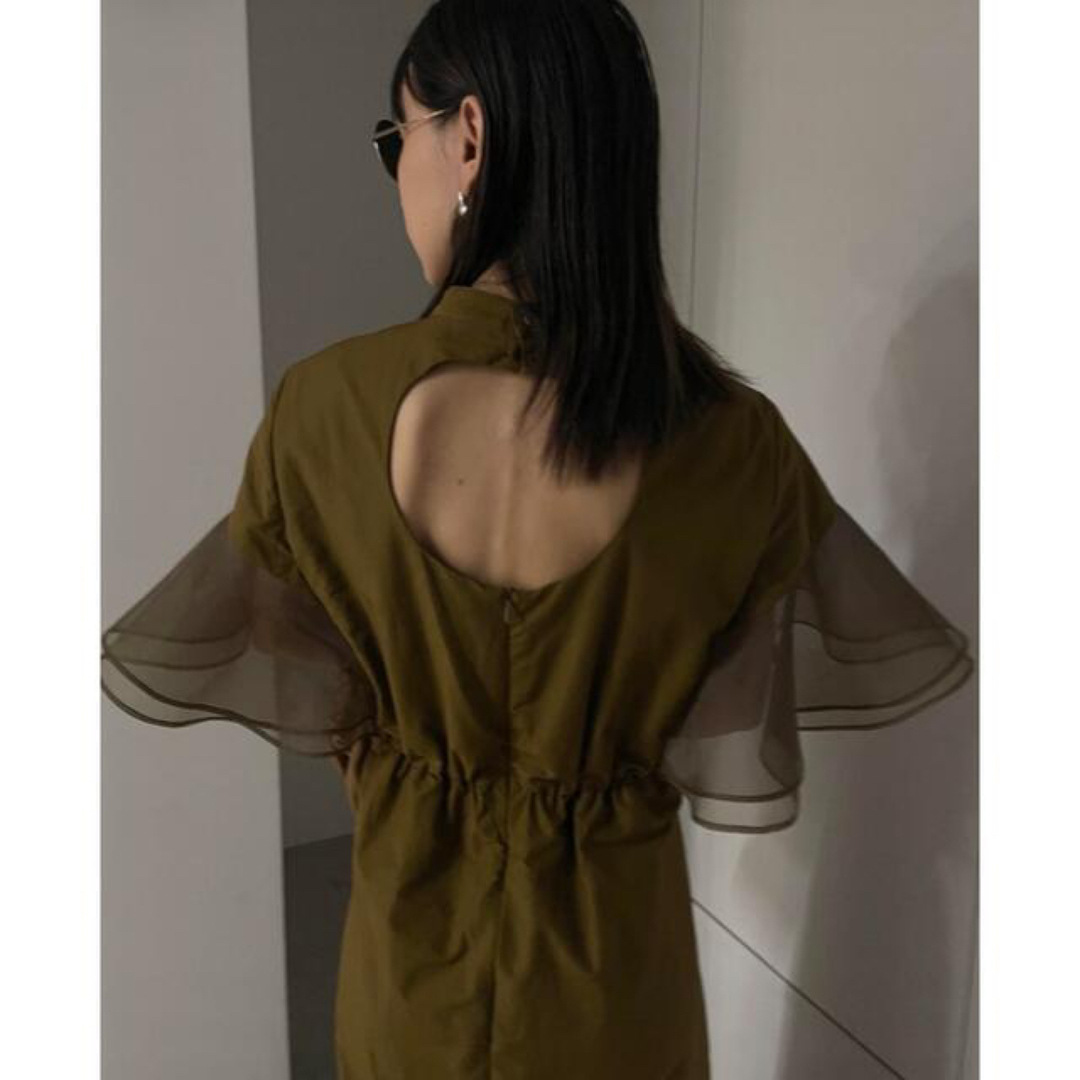 Ameri VINTAGE(アメリヴィンテージ)のAmeri vintage  完売　BACK OPEN FLARE DRESS レディースのフォーマル/ドレス(ロングドレス)の商品写真