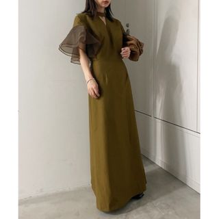 アメリヴィンテージ(Ameri VINTAGE)のAmeri vintage  完売　BACK OPEN FLARE DRESS(ロングドレス)