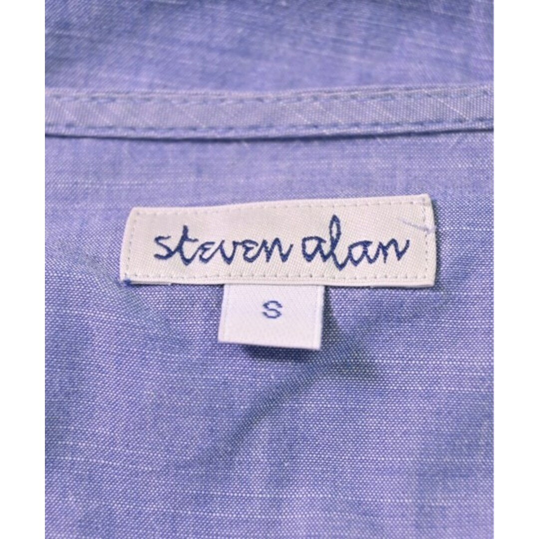 steven alan スティーブンアラン カジュアルシャツ S 青系 【古着】【中古】