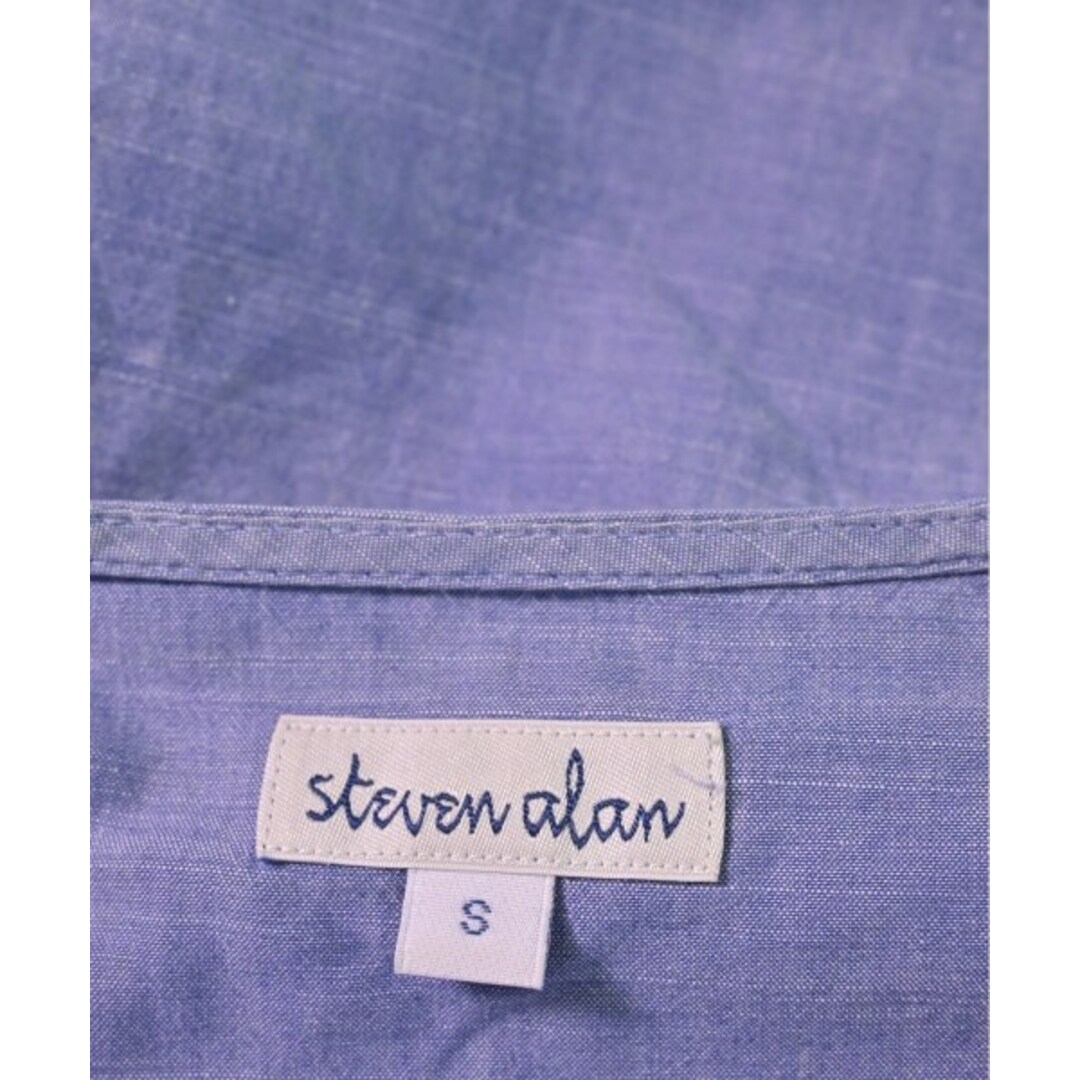 steven alan スティーブンアラン カジュアルシャツ S 青系 【古着】【中古】