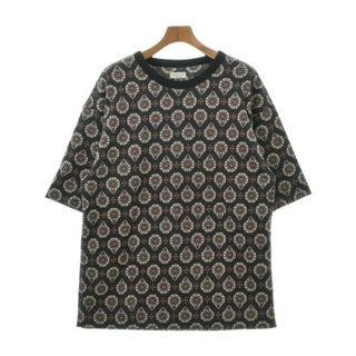 DRIES VAN NOTEN Tシャツ・カットソー M 黒x赤x青等(総柄)