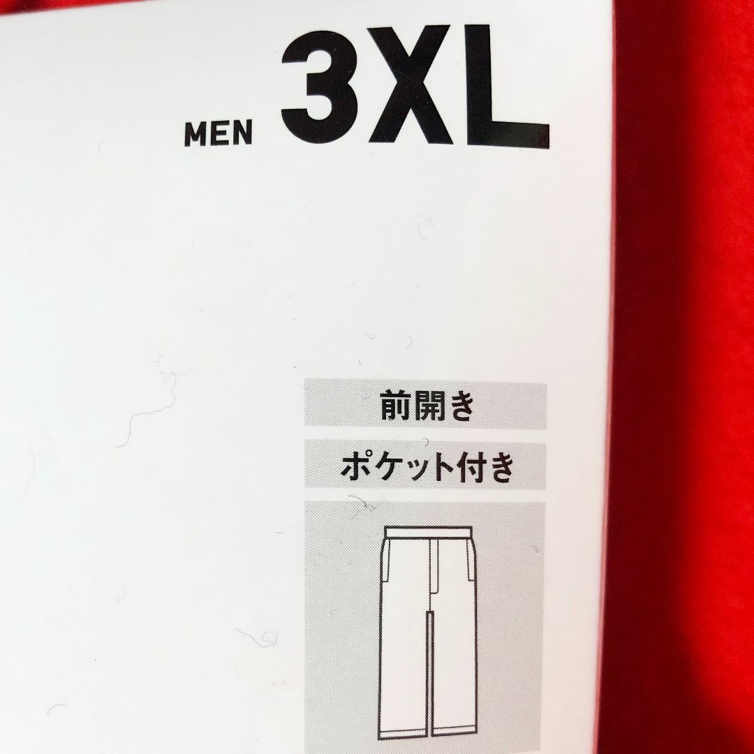 UNIQLO(ユニクロ)のユニクロMENステテコ前開きポケット付き3XLサイズ黒：W108～115㎝ メンズのアンダーウェア(その他)の商品写真