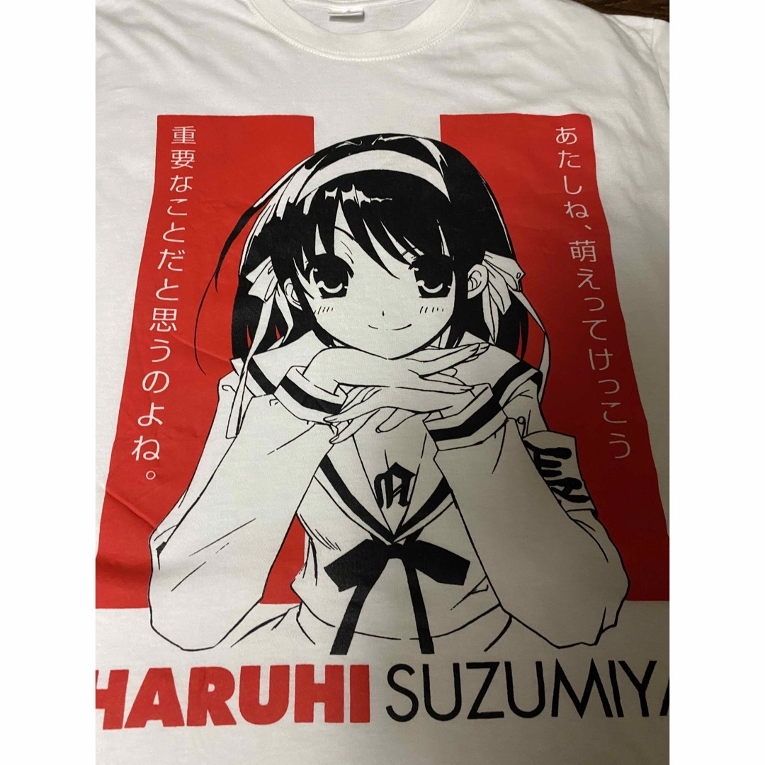 涼宮ハルヒ　Tシャツ　半袖　ホワイト