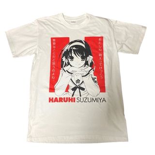 カドカワショテン(角川書店)の涼宮ハルヒ　Tシャツ　半袖　ホワイト(アニメ/ゲーム)