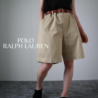 ポロラルフローレン(POLO RALPH LAUREN)の【ポロラルフローレン】ワイド クラシックチノ ショーツ 短パン ベージュ W38(ショートパンツ)