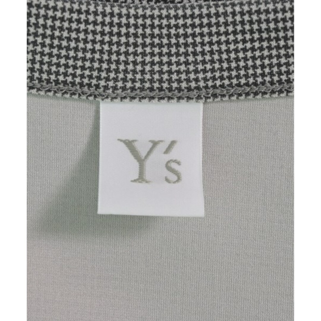 Y's(ワイズ)のY's ワイズ Tシャツ・カットソー 2(M位) グレー系(千鳥格子) 【古着】【中古】 レディースのトップス(カットソー(半袖/袖なし))の商品写真
