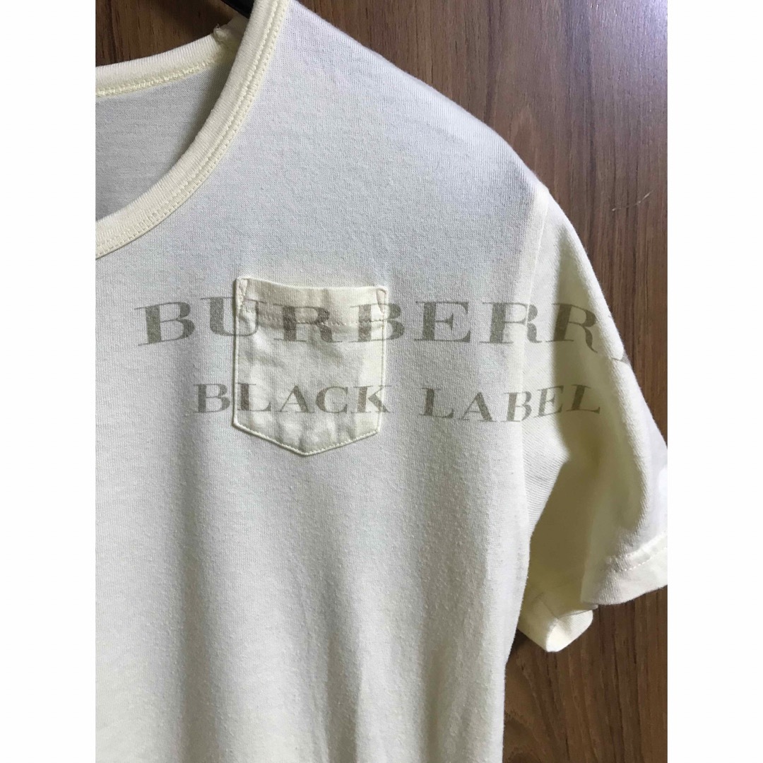 BURBERRY BLACK LABEL(バーバリーブラックレーベル)のBURBERRY バーバリーブラックレーベル 黄 Tシャツ イエロー 半袖 メンズのトップス(Tシャツ/カットソー(半袖/袖なし))の商品写真