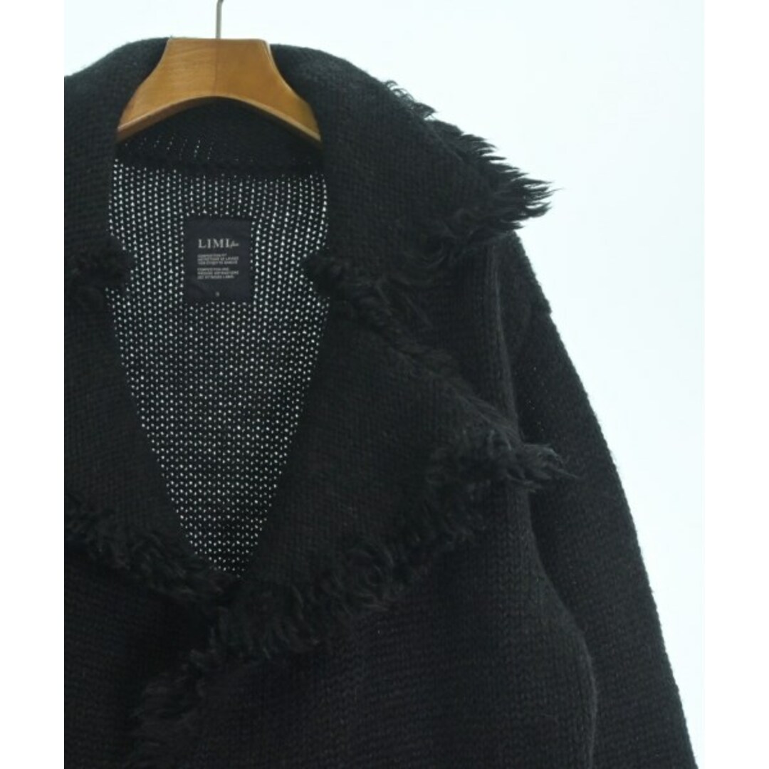 リミフゥ　変形　コート　ドレープ　ウール　日本製　ブラック　黒色　Sサイズ