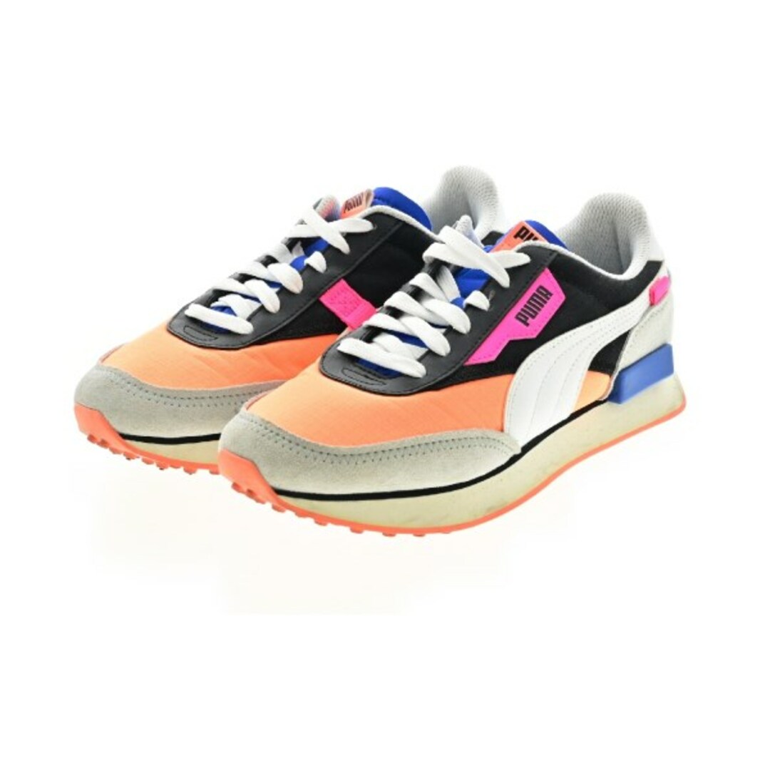 PUMA - PUMA プーマ スニーカー 23.5cm 黒xオレンジx白等 【古着
