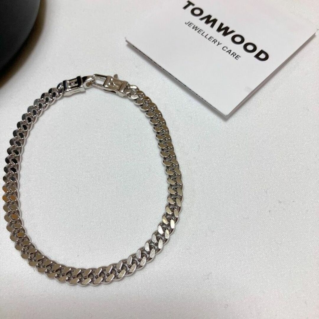 TOM WOOD(トムウッド)の新品 TOMWOOD L カーブチェーン ブレスレット 銀 5076 メンズのアクセサリー(ブレスレット)の商品写真