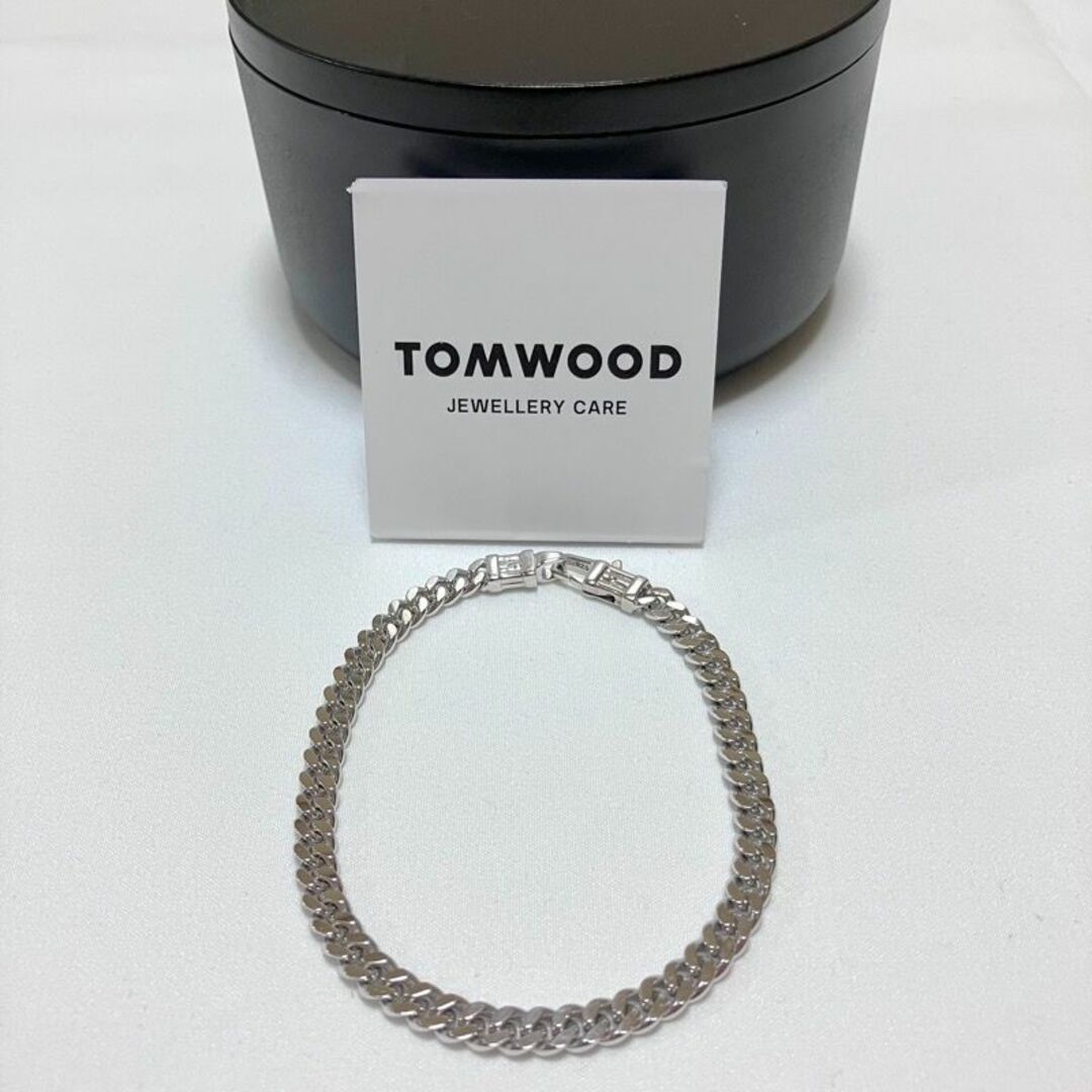 TOM WOOD(トムウッド)の新品 TOMWOOD L カーブチェーン ブレスレット 銀 5076 メンズのアクセサリー(ブレスレット)の商品写真