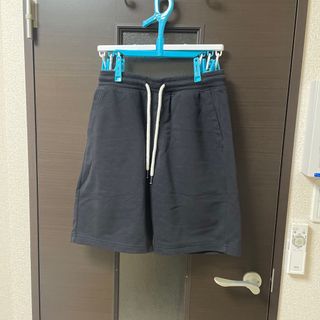 ジーユー(GU)のスウェットハーフパンツ　黒　S(ショートパンツ)