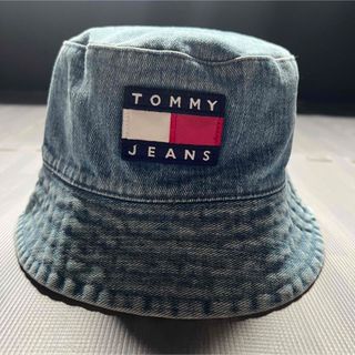 トミージーンズ(TOMMY JEANS)のトミージーンズ デニム バケットハット バケハ tommy jeans 帽子(ハット)