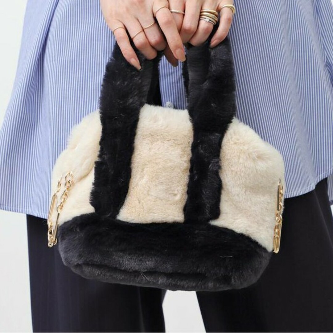 L'Appartement DEUXIEME CLASSE(アパルトモンドゥーズィエムクラス)の【GOOD GRIEF!/グッドグリーフ】 FAUX FUR TOTE BAG レディースのバッグ(トートバッグ)の商品写真