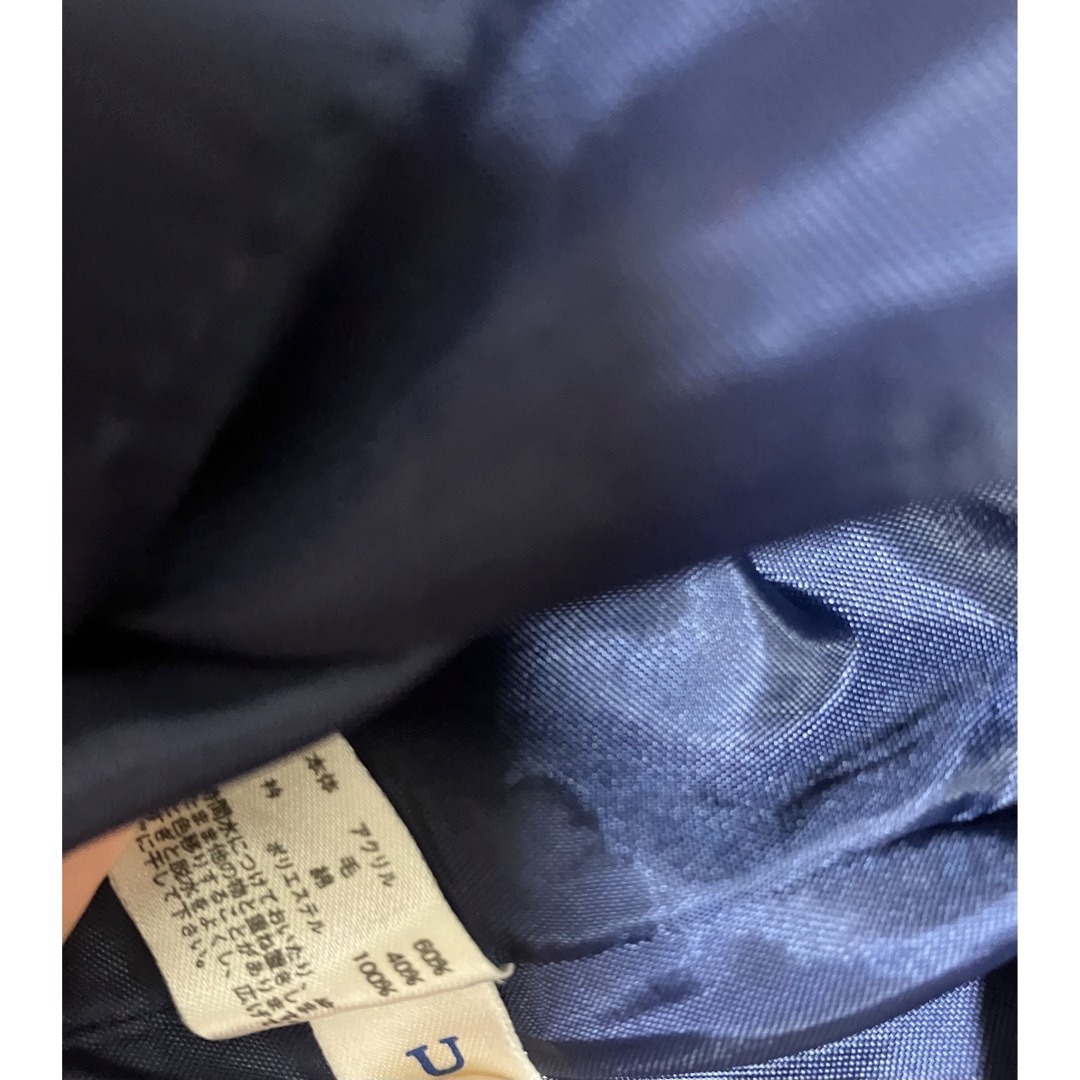 未使用ファミリア 裏地付きチェックワンピース 秋冬