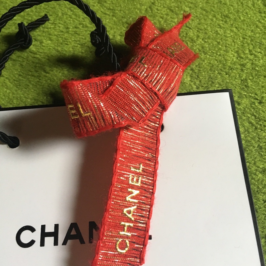 CHANEL(シャネル)のCHANEL シャネル  リボン付きショップ袋セット コスメ/美容のコスメ/美容 その他(その他)の商品写真