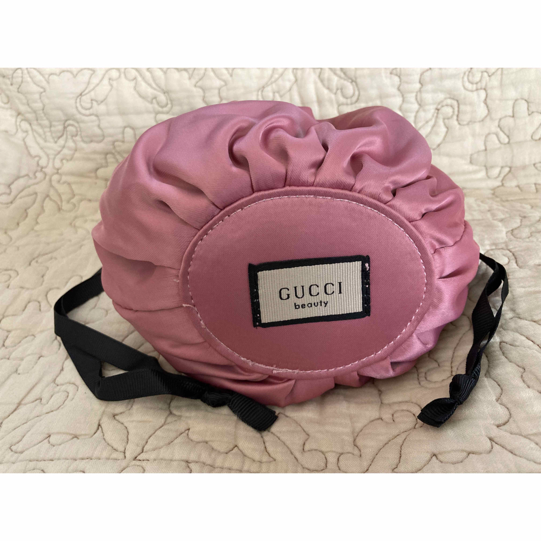 Gucci - 新品【GUCCI】グッチノベルティ巾着ポーチ 紫ピンクの通販 by