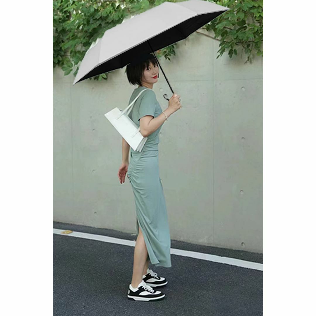【色: オフワイド】折り畳み日傘 超軽量223g 晴雨兼用 99.9％以上UVカ 6