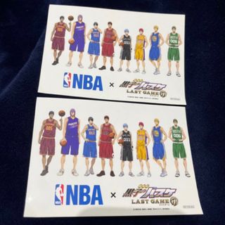 NBA×黒子のバスケ LASTGAME ステッカー 2枚 新品(キャラクターグッズ)