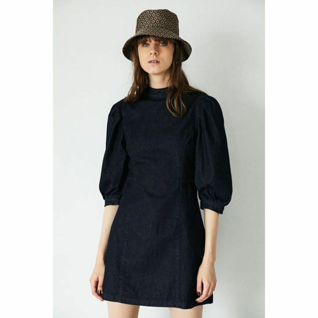 moussy - MOUSSY♡DENIM PUFF SLEEVE MINI DRESSの通販 by CREA's shop