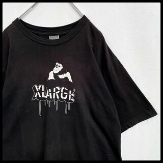 エクストララージ(XLARGE)のエクストララージ　激レア　USA製　リアルプリント　半袖Tシャツ　ブラック　M(Tシャツ/カットソー(半袖/袖なし))