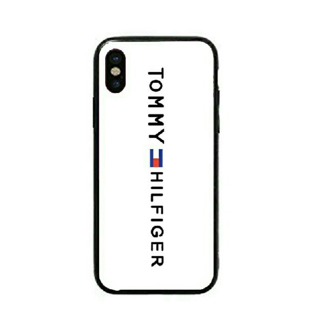 TOMMY HILFIGER(トミーヒルフィガー)のトミーヒルフィガー　ガラスケース　iPhoneケース　 スマホ/家電/カメラのスマホアクセサリー(iPhoneケース)の商品写真