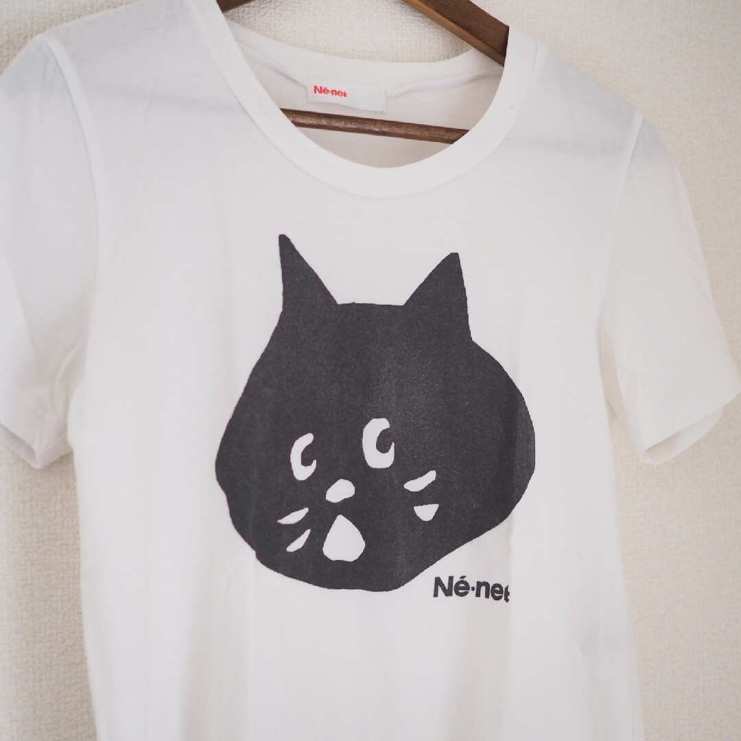 Ne-net(ネネット)のNe-net ネネット　にゃー　Tシャツ　ホワイト レディースのトップス(Tシャツ(半袖/袖なし))の商品写真