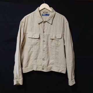 ポロラルフローレン(POLO RALPH LAUREN)の★超美品★ ラルフローレン 90‘s ビンテージ麻ジャケット　size ＬＬ(Gジャン/デニムジャケット)