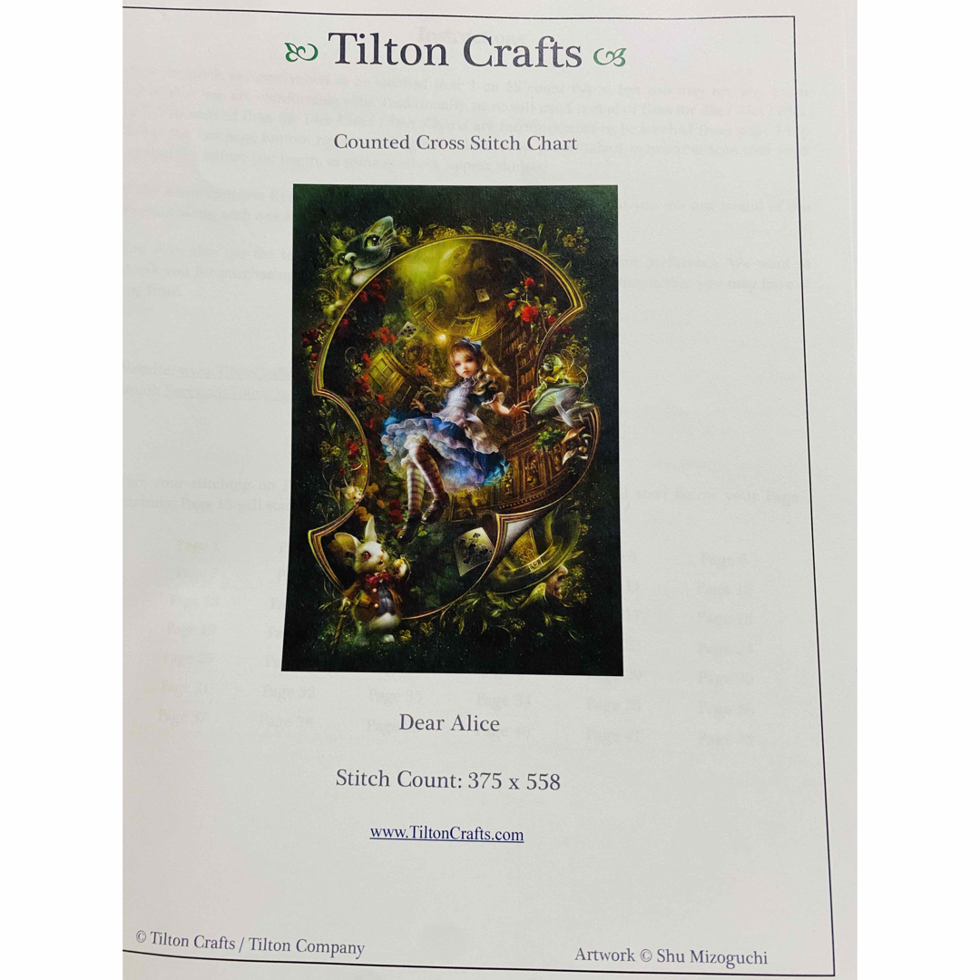 Tilton Crafts クロスステッチ図案 Tilton Crafts クロスステッチ図案